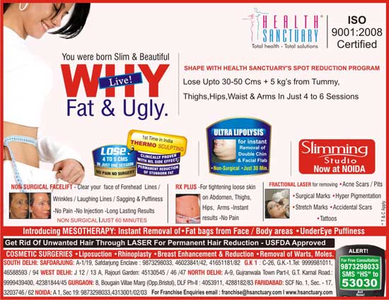 Health Sanctuary, Slimming And Health Centres, Safdarjang Enclave, Delhi Health Sanctuary